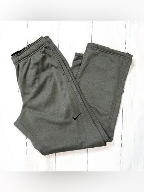 Nike White and Black Therma-FIT Fleece Hoodie Interior
